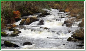 Dynamic energy of flowing river
